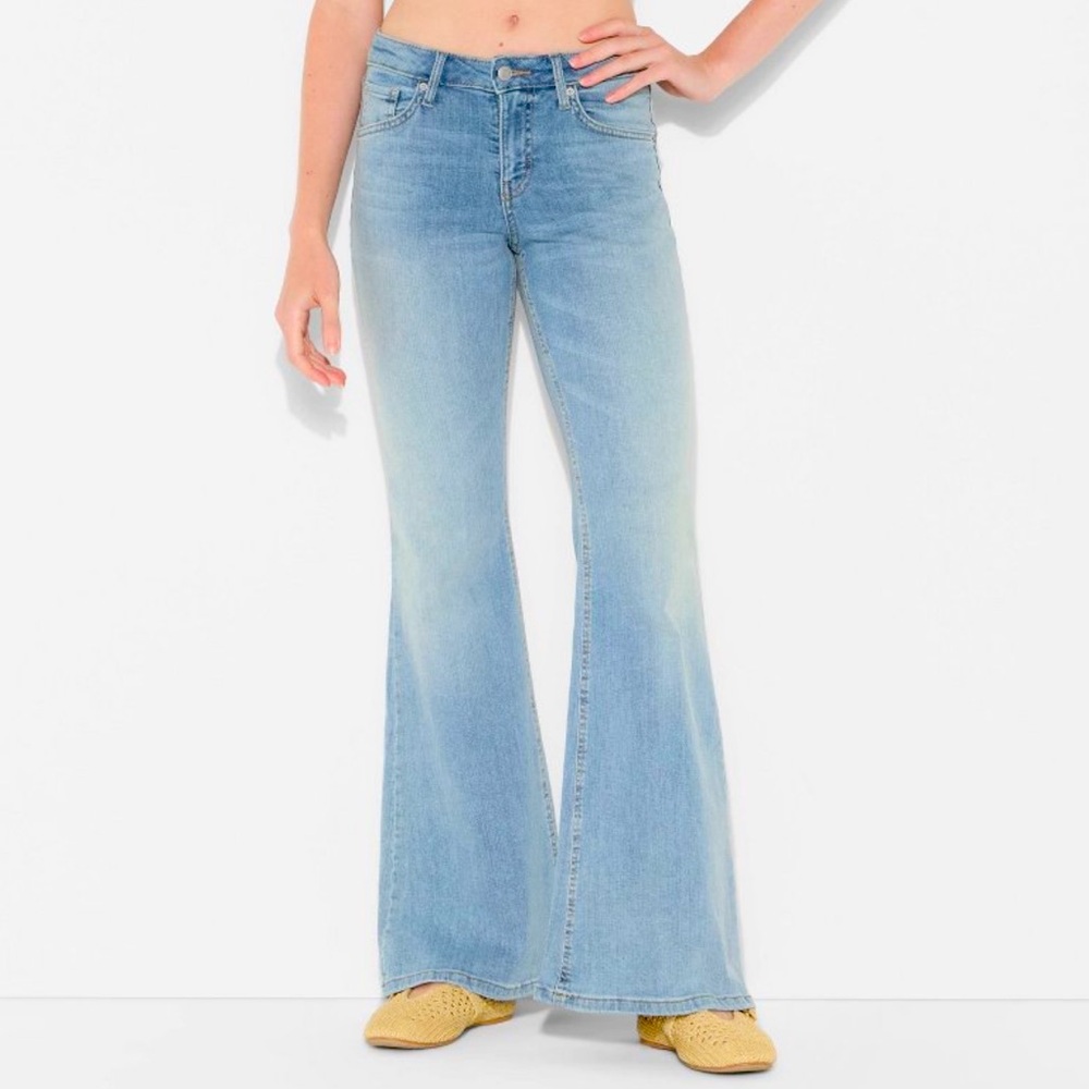 Flare Jeans, Light Wash, New with Tags